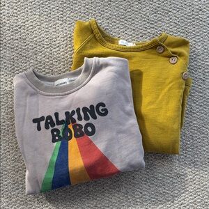 Lot of 2 kids sweatshirts, Bobo Choses and Mabo, size 10 range